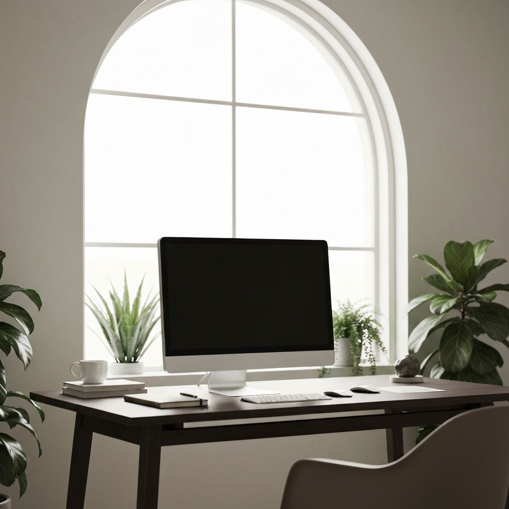 Contact page - professional workspace